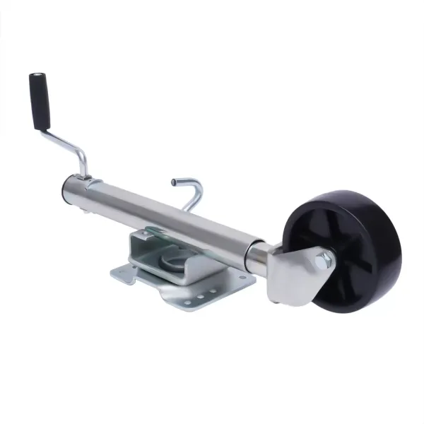 Rueda jockey automática para remolque 60 mm Plegable con rodamiento de llanta de acero Carga 1200 lb Rueda jockey Rueda jockey automática para remolque 60 mm Plegable con rodamiento de llanta de acero Carga 1200 lb Rueda jockey
